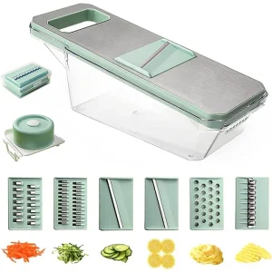 Affettatrice di verdure Grattugia chopper taglierina 6 Lame cucina di casa utensili mandolinon gadget accessori Tritare aglio 1