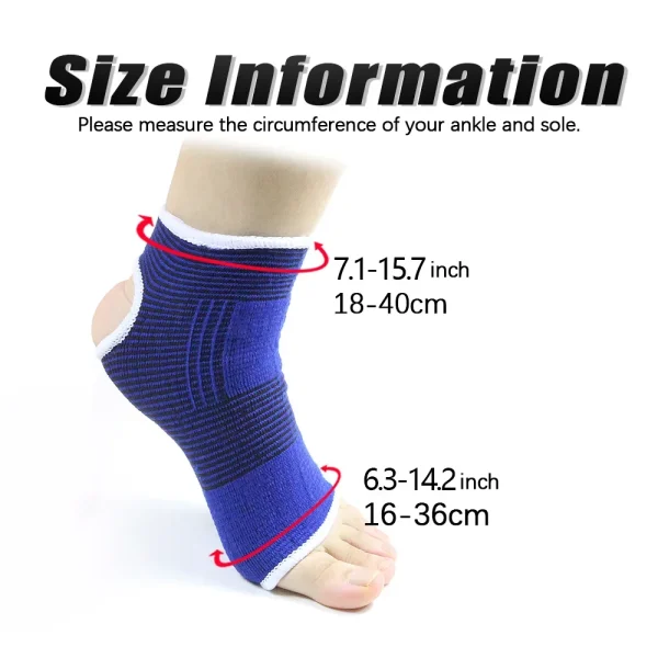 1/2pcs protezione per il supporto della caviglia Super morbida protezione per la corsa della palestra fasciatura per i piedi protezione elastica per la caviglia supporto per il Fitness sportivo 2