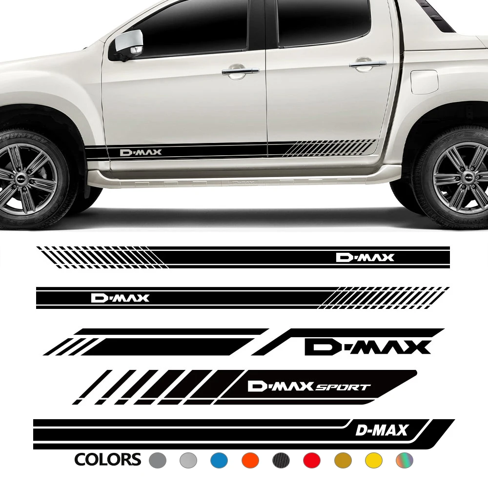 Pickup Corpo Laterale Adesivi Per Isuzu Dmax D Max Camion Hood Auto Portellone Decor Decalcomanie Tronco Coperture In Vinile Auto Tuning Accessori 1
