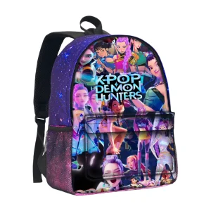 Zaino Huntrix Kpop Zaino da scuola Mochila Ragazzi Ragazze Moda Cielo stellato Zaino Zaino da scuola per cartoni animati 3D per borse per bambini 1