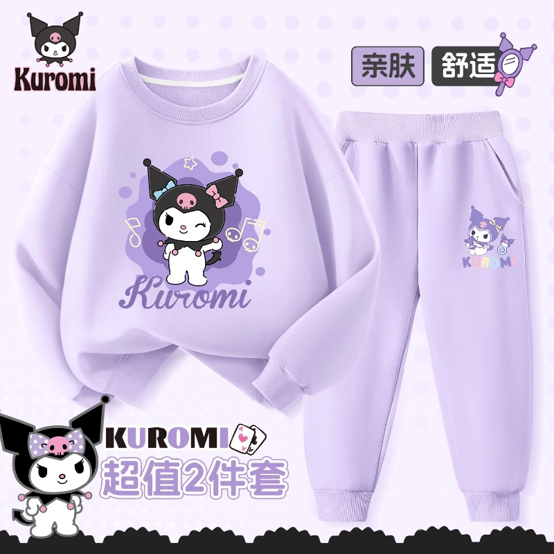 Vestiti per neonata Set Autunno Kid Kunomi Felpe stampate Pullover Top e pantaloni 2 pezzi Completo per bambini Tute moda Abiti 2