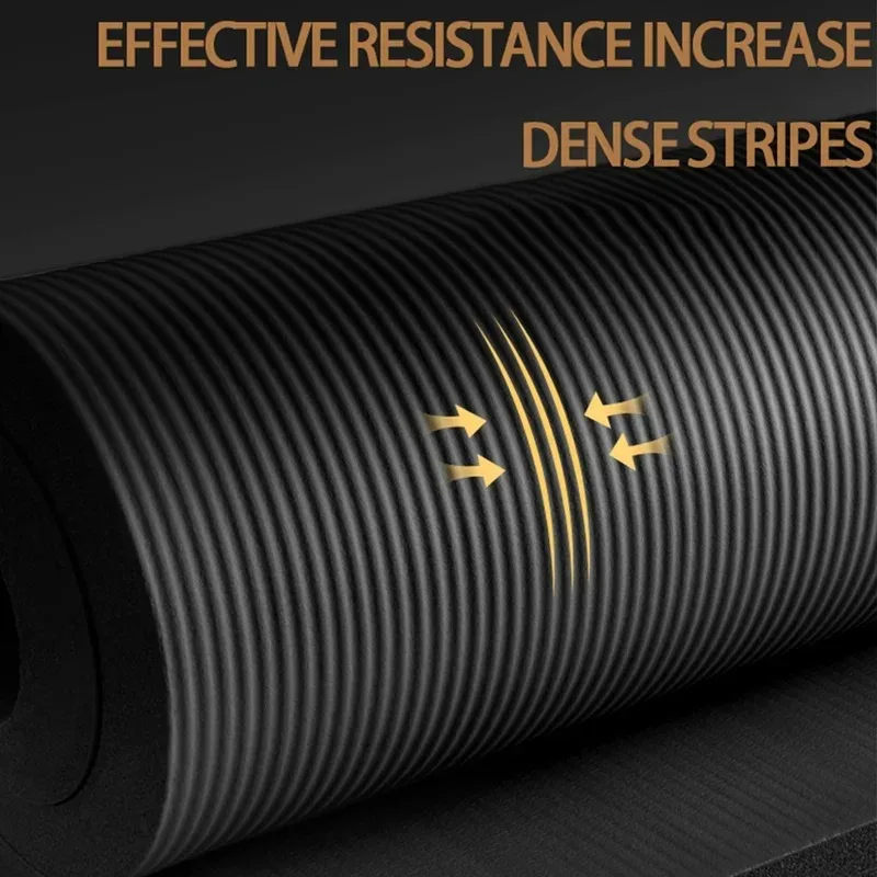 Tappetino yoga Pilates Tappetino fitness Spessore 15 mm Cuscino yoga antiscivolo Tappetino per esercizi fitness da viaggio per donna Allenamento sul pavimento della palestra a casa 4