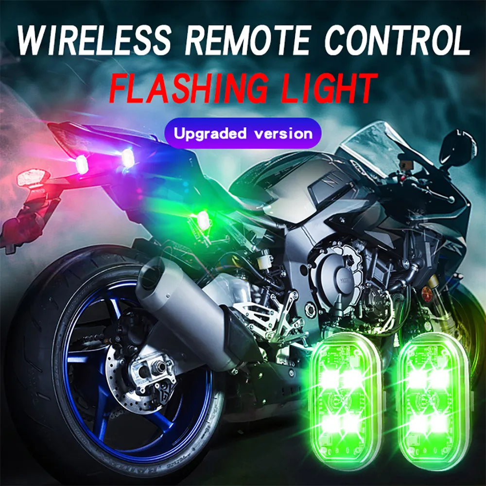 Kit luce LED per auto ricaricabile, luce LED che cambia colore RGB con telecomando, lampada decorativa per atmosfera per auto moto 2