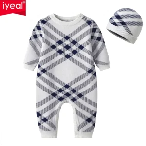 IYEAL Baby Knit pagliaccetti con cappello Toddler Boys tuta autunno inverno neonate vestiti per abbigliamento neonato tuta per bambini Cos 1