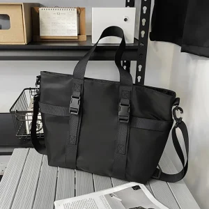 HOCODO Borsa da viaggio da donna impermeabile Borsa a tracolla da donna di grande capacità Borsa a tracolla in nylon a tracolla femminile tinta unita da donna 1