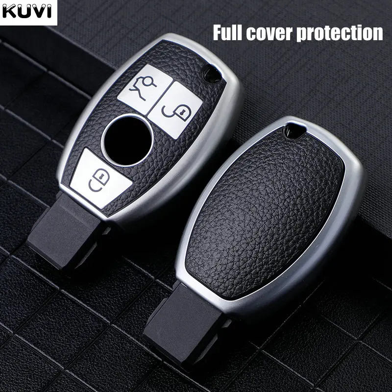 Custodia per chiave A distanza per auto in TPU in pelle Fob per Mercedes Benz A C E S classe G GLA CLA GLK GLC CLS W204 W463 W176 W251 W205 AMG 3