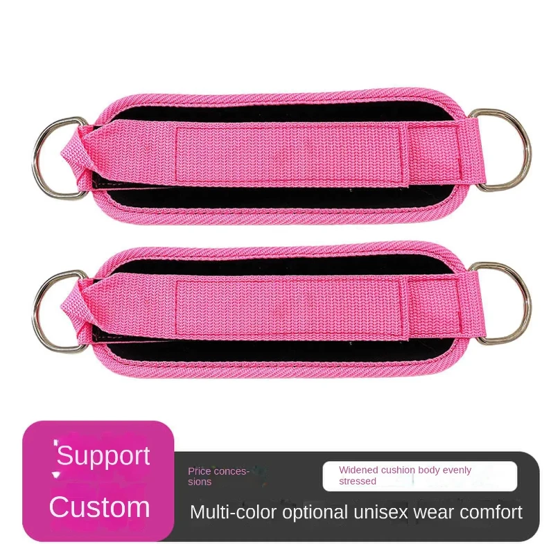 1PC Fitness Gantry Caviglia Fibbia Allenamento Gamba e Dispositivo di allenamento dell'anca Doppio D Tensione Anello del piede Legging Cinghia Accessori per caviglia 2