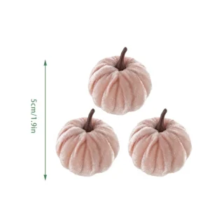 5/10 pezzi Set di zucca di Halloween 5CM Decorazioni di zucca artificiale Festa di Halloween Zucca di velluto Ornamento da tavolo Decorazioni di Halloween 1