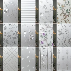 Pellicola per vetri Privacy 3D finestra decorativa vinile adesivo statico per finestra adesivo per finestra in vetro rimovibile colorato Non adesivo 1