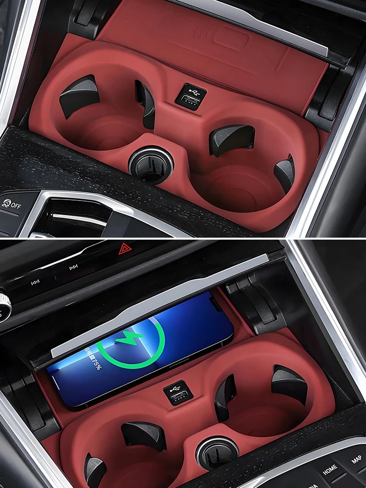 Per BMW Serie 3 I3 I4 2020 2021 2022 2023 2024 2025 G20 G26 Accessori Auto Portabicchieri In Silicone Zerbino Copertura Trim 5