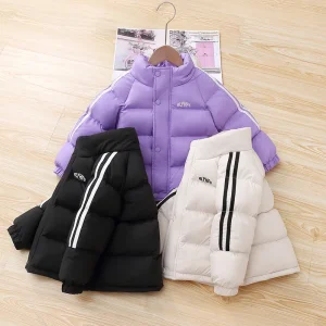 2025 Nuovi bambini Piumini caldi Autunno Inverno Ragazzi Ragazze Cappotti di cotone spesso Abbigliamento per bambini Capispalla antivento per adolescenti 2-10 anni 1