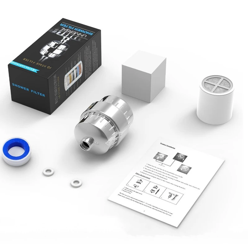 Kit depuratore uscita acqua filtro rubinetto universale cucina bagno doccia filtro ad alta densità in cotone PP filtro domestico 2