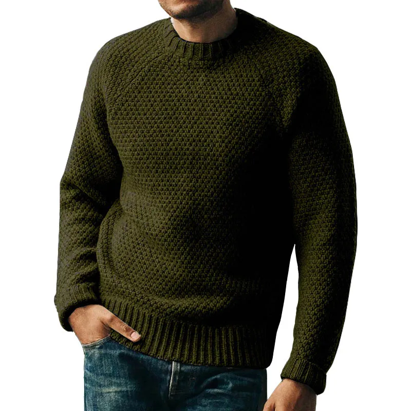 Plus size 3XL Maglione oversize da uomo 2025 Casual Solid O-Collo Pullover lavorato a maglia da uomo Maglioni Slim Maglieria a maniche lunghe Pull Homme 4