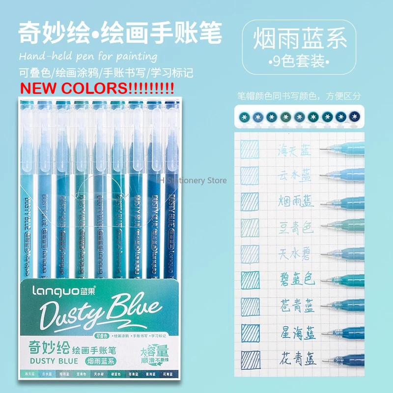 198/6 colori Morandi penna gel colorata studente nota pennarello notebook pittura graffiti penna colorata materiale scolastico per ufficio cancelleria 5