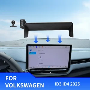Per Volkswagen ID3 ID4 ID.Buzz 2025 12.9 "Schermo di Infotainment Base fissa Caricatore Wireless Supporto per telefono per auto Accessori auto 1