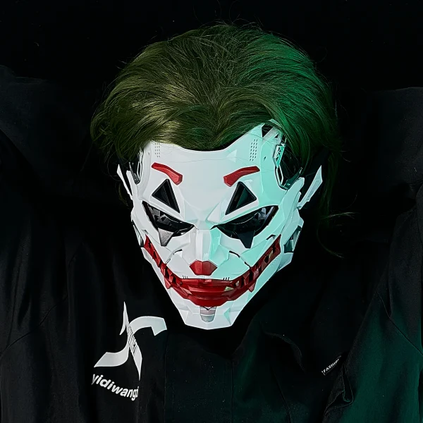 Maschere Joker Maschere Cyberpunk Trecce da clown 2d Cosplay Resina Prodotti personalizzati Halloween Anime Oggetti di scena e regali di ruolo Giocattoli 6