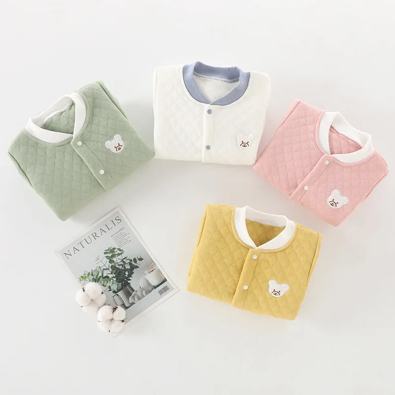 Autunno Inverno Moda unisex Manica lunga Baby Boy Girl Pagliaccetto Cotone morbido Tute neonato Abbigliamento 2