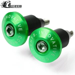 Per la KAWASAKI NINJA 250R ZX6R 636 ZX6RR ZX10R ZX7R ZX9R ZX12R ZX Moto 7/8 ''22 MM Manopole Maniglia cap Bar End Tappi Per Le Orecchie 1