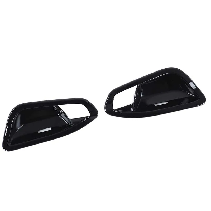 Per BMW 1 2 Serie F20 F21 F22 F23 2012-2019 Accessori Auto Porta Interno Ciotola Copertura Decorativa Adesivo ABS In Fibra di Carbonio/Nero 6