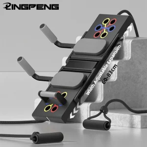 Staffa push-up multifunzionale, tavola da allenamento, supporto piatto, attrezzatura fitness pieghevole domestica per allenamento petto, braccio/schiena 1