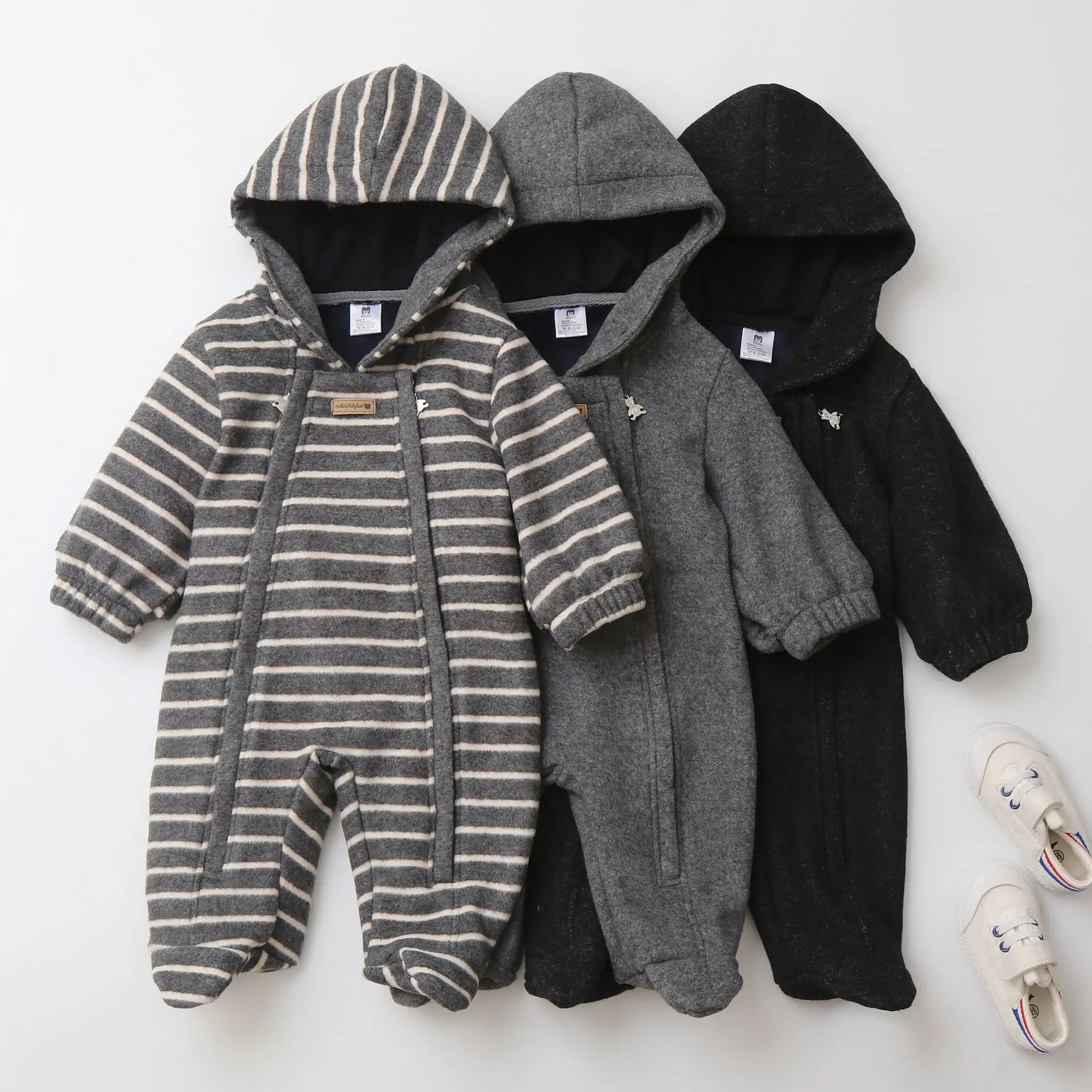 AYNIGIELL Tuta da bambino autunno e inverno Tuta da bambino in materiale Mao Ni 0-18 mesi abbigliamento da esterno per neonato 6