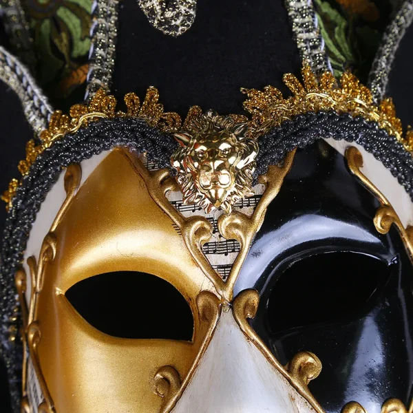 Nuova maschera da clown Masquerade per adulti Venezia Maschere viola retrò Full Face Cosplay Spaventoso Halloween Maschera da strega Puntelli Donna Uomo 4