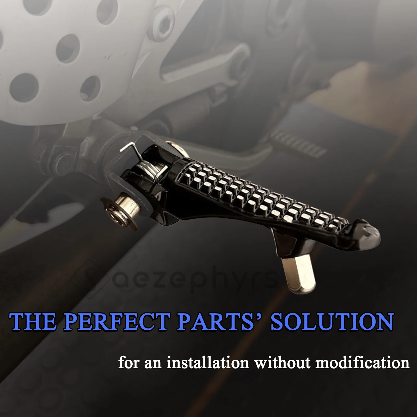 Pedane poggiapiedi anteriori e posteriori per motocicletta per Kawasaki Ninja ZX6R abs ZX10R 650R ER-6N Z750 Z1000 zr800 z h2 se z800 ER-6F poggiapiedi passeggero e pilota 4