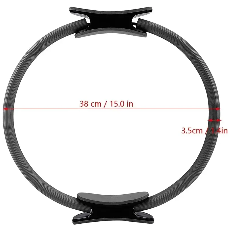 Cerchio per pilates con anello di resistenza allo yoga - Strumento fitness per apertura posteriore con anello magico per allenamento in palestra e esercizi di yoga 5