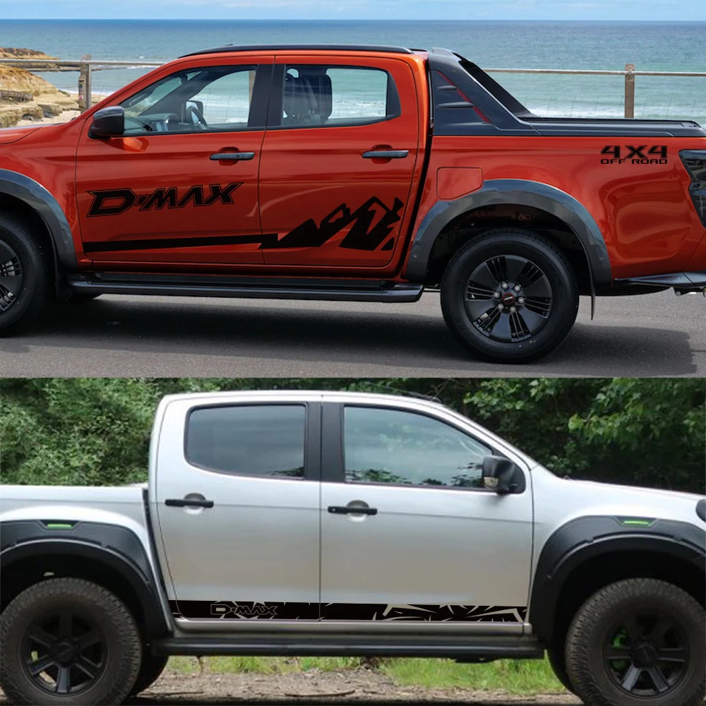 Pickup Corpo Laterale Adesivi Per Isuzu Dmax D Max Camion Hood Auto Portellone Decor Decalcomanie Tronco Coperture In Vinile Auto Tuning Accessori 5