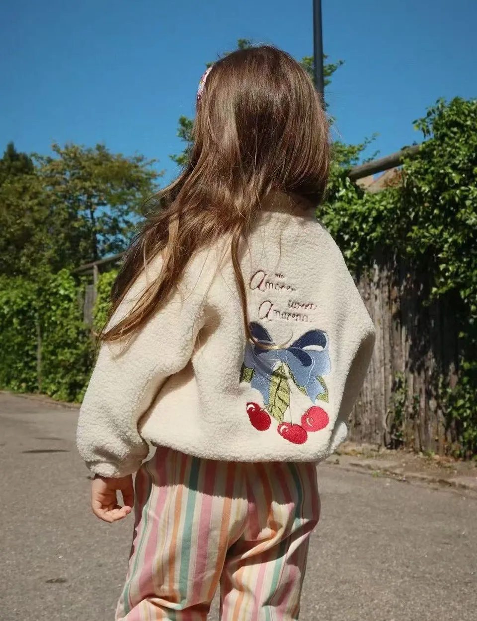 Cappotto in pile per ragazze europee americane 2025 Giacca invernale calda per bambini Cartoon Cute Boy Gilet di velluto Capispalla Clothimh 3