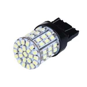 2 pz T20 W21W 7443 7440 LED 64-SMD 1206 Coda di Arresto Luce di Freno Lampadina Lampada Bianca Luce di Segnale Automobili Parti Strumento 1