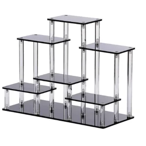 Espositore in acrilico Scatola cieca portatile trasparente, adatto per, giocattoli per bambole, cosmetici, dessert, espositore da tavolo 1