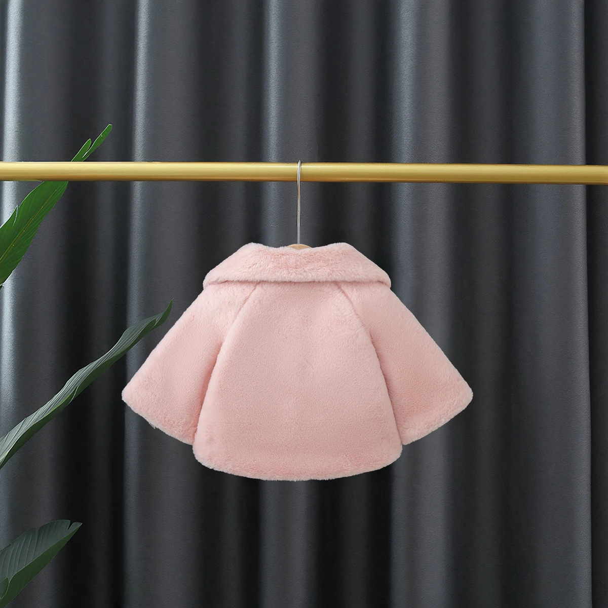 Nuova giacca invernale per bambina con fiocco nero, abbigliamento per bambini spesso e caldo stile principessa per bambini dai 9 mesi ai 3 anni 3