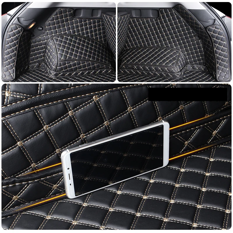 Tappetino per bagagliaio per auto in pelle per hyundai tucson 2019 2020 suv cargo liner accessori interno bagagliaio 4