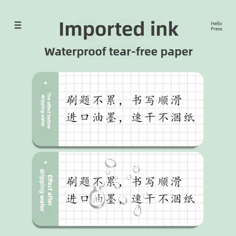 LANGUO Set da 9 colori Penna a inchiostro gel semplice di grande capacità Penne gel per stoppia liscia Colore nero Materiale scolastico di cancelleria con impugnatura morbida 4