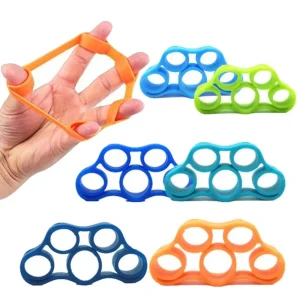 1 pz Finger Trainer Fitness fascia elastica fascia di resistenza per polso esercizio allenamento anello di gomma Pull Ring Hand Grip Extender 1