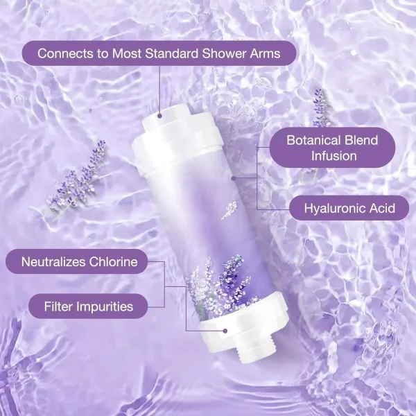 Nuovo stile filtro per doccia soffione doccia profumato addolcitore d'acqua migliora la depilazione della pelle purificatore doccia accessori per il bagno 3