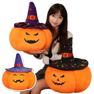 20/35/50 centimetri Divertimento Creativo Zucca di Halloween Farcito Bambola Cuscino Spaventoso Mago Cappello Zucca Farcito Giocattolo Per Le Ragazze Dei Ragazzi regali di festa 1