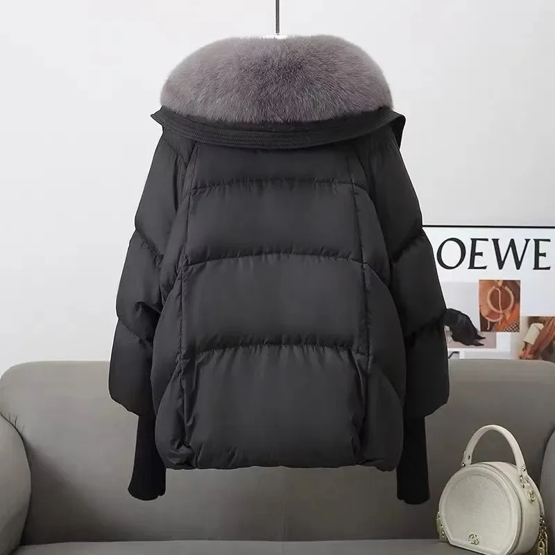 2024 nuova giacca corta da donna allentata inverno donna Parka soprabito cappotto caldo ultraleggero femminile moda coreana 6