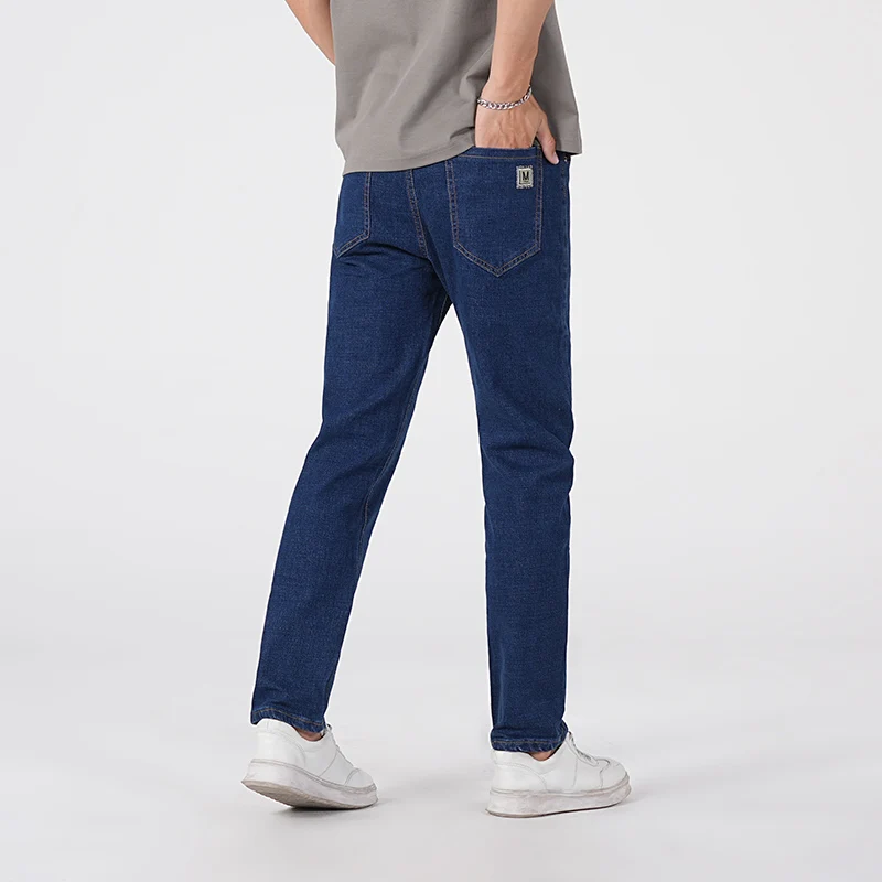 Jeans da uomo autunno inverno 2025 casual stile business leggero slim fit pantaloni lunghi versatili alla moda taglie forti 38 3