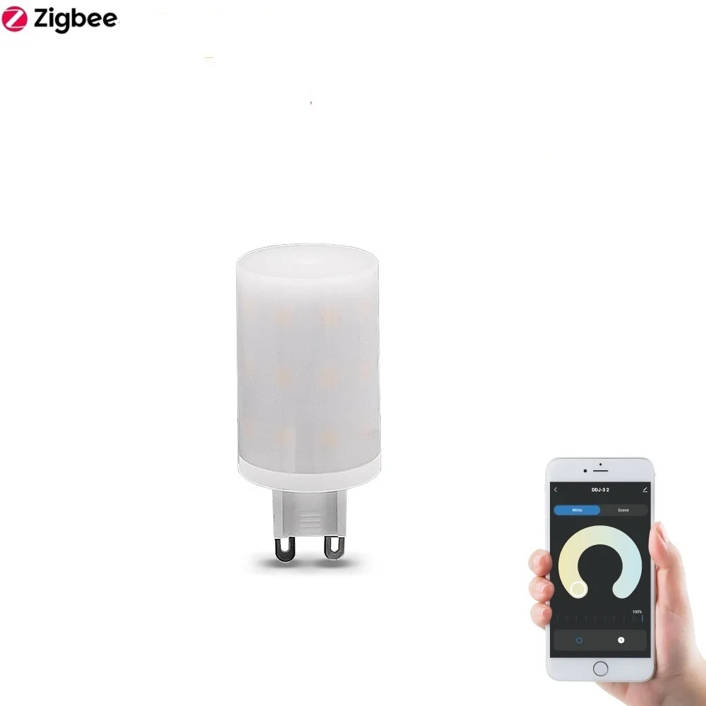 Tuya Zigbee G9 Luce intelligente dimmerabile 2700K-6500K 5W 6W Lampadina LED Lampada G9 intelligente 110V 230V Supporto Alexa Google Controllo vocale 5