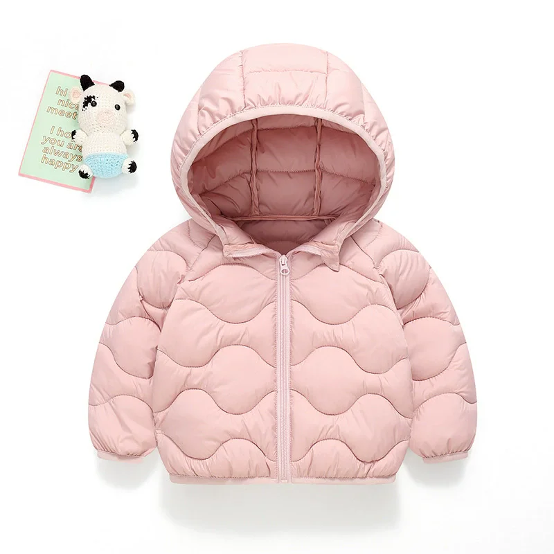 Nuovi piumini per bambini Autunno Inverno Moda Ragazzi Ragazze Cappotti sottili e caldi Cappotti leggeri in cotone per bambini Abbigliamento per bambini 5