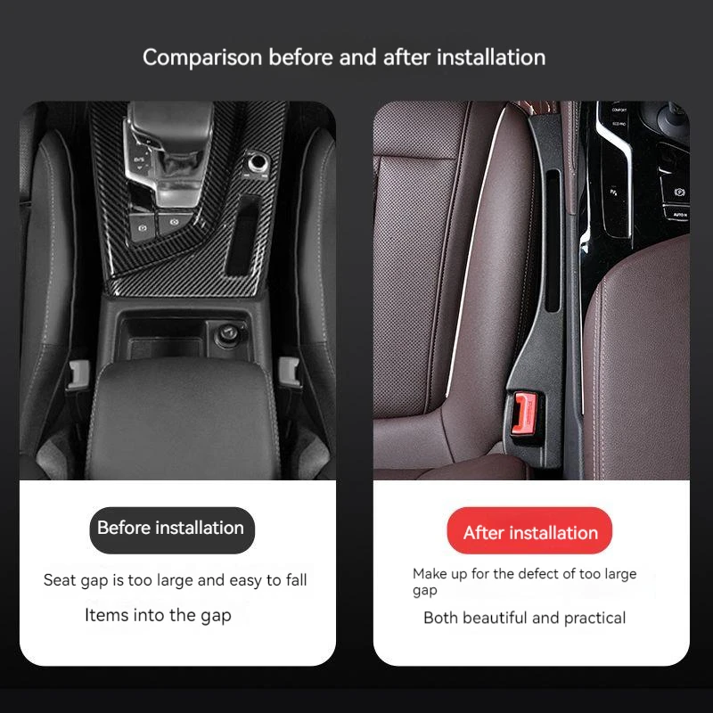 2 pezzi di riempimento per seggiolino auto tra i sedili decorazione interna a fessura per accessori interni auto Chery Jetour T2 2