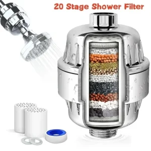 Depuratore d'acqua piccolo per uso domestico Depuratore d'acqua per vasca da bagno multistrato Filtro per vasca Forniture per il bagno Accessori per il bagno Ta Docce 1