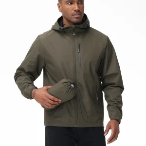 Impermeabile estivo da uomo, giacca impermeabile leggera e traspirante per campeggio, escursionismo, ciclismo, pesca con tasca interna 1