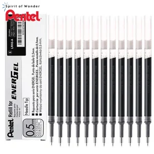 Giappone Pentel Penne Gel Ricariche LRN5/LRN4 0.5/0.4mm Punta dell'ago Adatto per BLN105/75 Cancelleria per ufficio scolastico ad asciugatura rapida 1