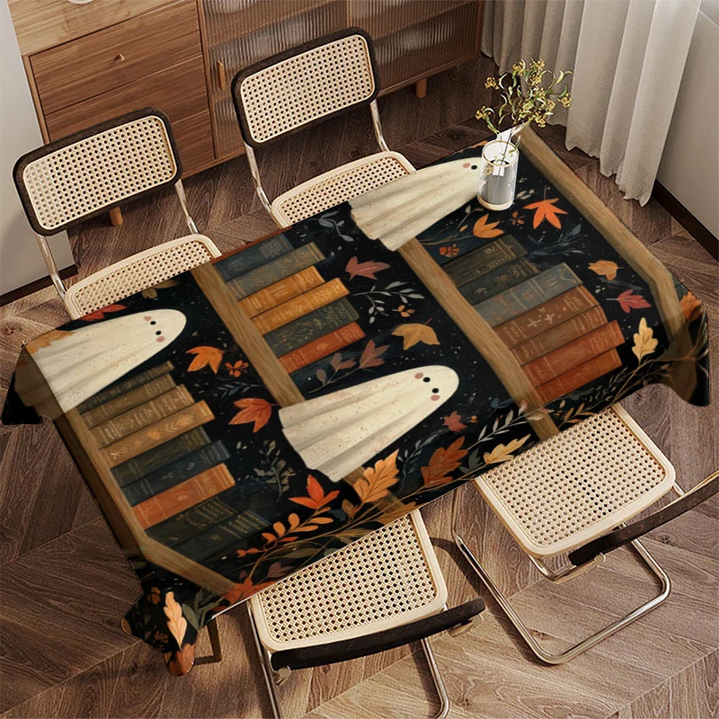 Decorazioni per la casa Tovaglia a tema Halloween Disegni Tovaglia da cucina per ristorante, soggiorno, decorazione per la casa, decorazione per feste 3