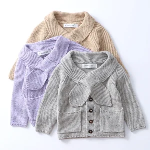 1-6 anni bambini maglia maglione colorato giacca cardigan per ragazze maglione bambino neonato maglieria primavera autunno cotone abbigliamento per bambini 1