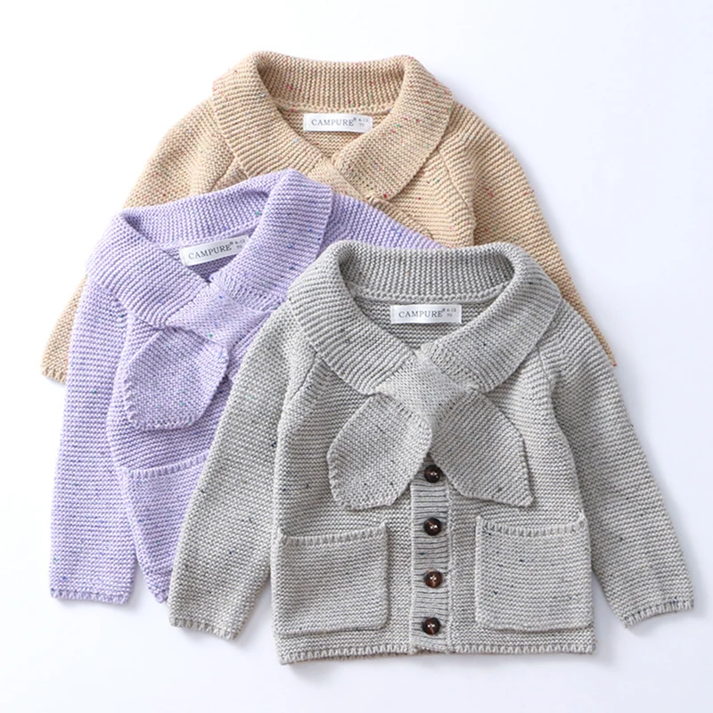 1-6 anni bambini maglia maglione colorato giacca cardigan per ragazze maglione bambino neonato maglieria primavera autunno cotone abbigliamento per bambini 1