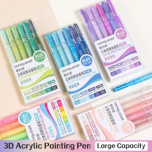 Languo 6/54 colori penna gel acrilica di grande capacità 1.0mm pittura disegno penna multifunzionale cancelleria materiale scolastico per ufficio 1